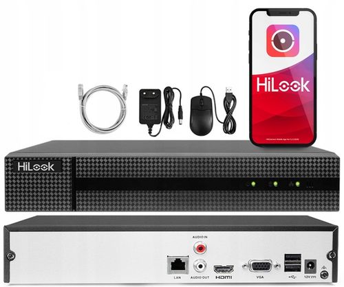 Rejestrator IP 8 Kamer Do 8Mpx HiLook NVR-8CH-5MP Aplikacja na Arena.pl