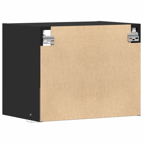 Wisząca szafka nocna z podświetleniem LED, czarna na Arena.pl