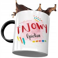 Kubek Czarny Dla Opiekuna Fajowy Opiekun Prezent Z Nadrukiem Ze Zdjęciem