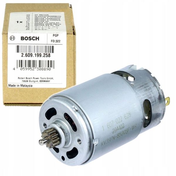 SILNIK PRĄDU STAŁEGO DO WKRĘTARKI AKUMULATOROWEJ GSR 12V-15 BOSCH zdjęcie 1
