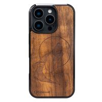 drewniane etui bewood do iphone 16 pro wilk imbuia