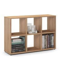 Regał otwarty do pokoju, ETAP, 100x30x66 cm, dąb, mat | TYLETEGOTU