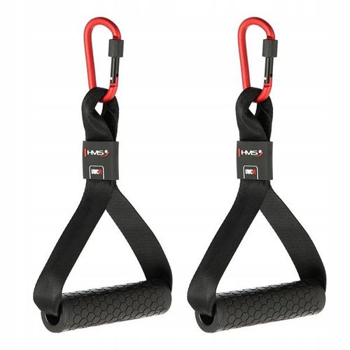 GUMOWANE uchwyty do atlasu wyciągu i GUM komplet 2szt + karabińczyki HMS na Arena.pl