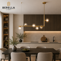Lampa wisząca podłużna Berella Light Enti 6 BL5444