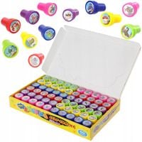 STEMPELKI PIECZATKI 60SZT DLA DZIECI ZWIERZETA MIX