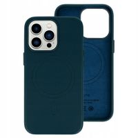 Etui Plecki MagSafe Leather Case do Iphone 15 Pro Max Granatowy