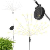 Lampa ogrodowa solarna 90 led drzewko dmuchawiec 95cm ciepły biały