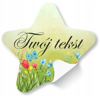 Naklejki ETYKIETY REKLAMOWE dowolny kształt wielkość LOGO cięte po obrysie