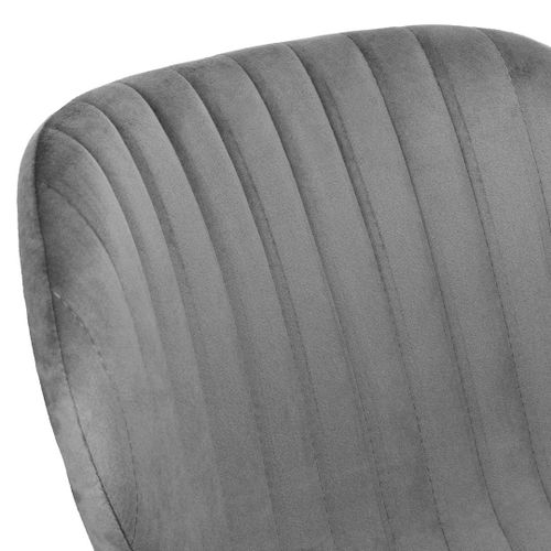 Krzesło welurowe DALLAS VELVET grafitowe na Arena.pl