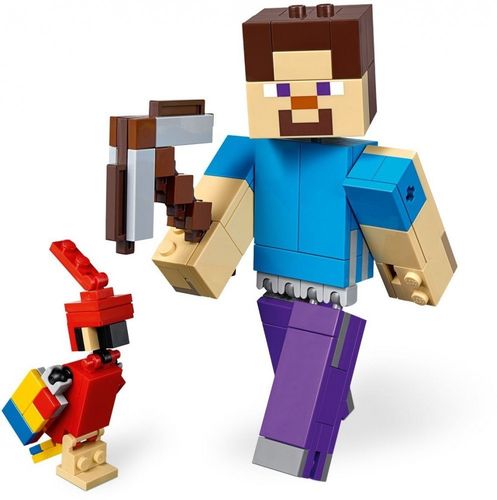 Klocki Minecraft BigFig - Steve z papugą na Arena.pl