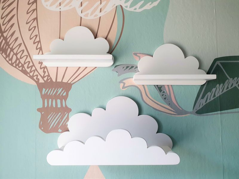 Półka Chmurka, DUŻA 50cm, model Venezia Prestige dla dzieci półki zdjęcie 3