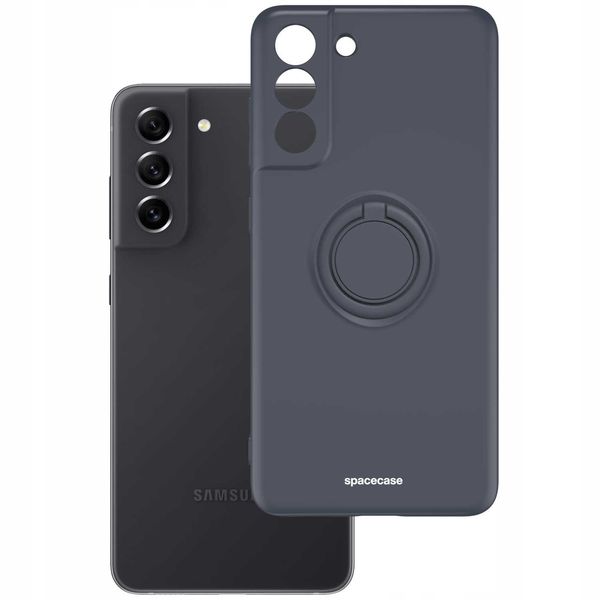 Spacecase Silicone Ring Galaxy S21 Fe Black zdjęcie 2