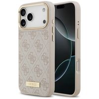 etui guess 4g logo plate magsafe do      iphone 17 pro max różowy