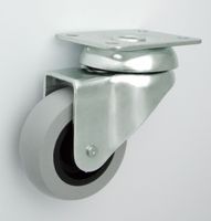 KOŁO MEBLOWE TWORZYWO+GUMA 50MM OBUDOWA SKRĘTNA M52T - KL050 SKR G