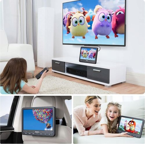 PRZENOŚNE DVD SAMOCHODOWE 2 ODTWARZACZE BN1205B USB SD 10,5" AKU na Arena.pl