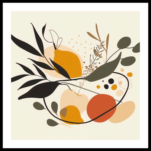 Plakat 70x70cm Botaniczny Wir na Arena.pl