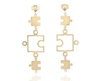 Kolczyki Puzzle stal nierdzewna