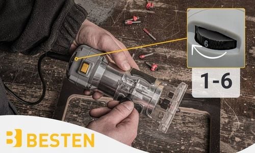 Frezarka górnowrzecionowa 800W do drewna pionowa ręczna do krawędzi na Arena.pl