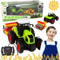 TRAKTOR Z PRASĄ ZDALNIE STEROWANY RC ZABAWA NA ROLI MAŁY FARMER