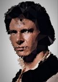 POLYamory - Han Solo, Gwiezdne Wojny Star Wars - plakat 42x59,4 cm