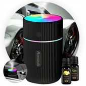 Nawilżacz samochodowy USB LED - Zapach do auta | Aromaterapi