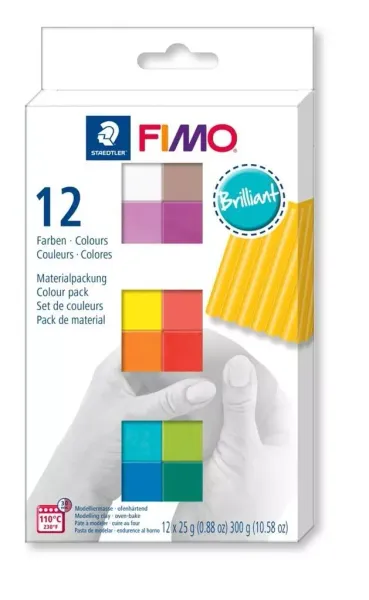 Fimo Soft 12x25g kolory Brilliant zdjęcie 1