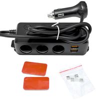 ŁADOWARKA SAMOCHODOWA ROZGAŁĘŹNIK GNIAZDA ZAPALNICZKI 12-24V 3xUSB UBS-C PD