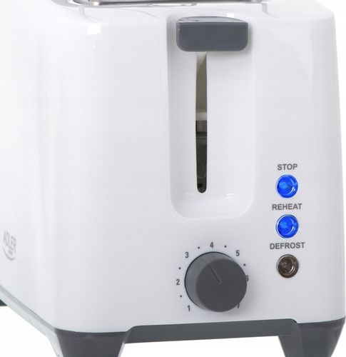 Toster Adler AD 3216 biały 1000 W lampka ruszt na Arena.pl