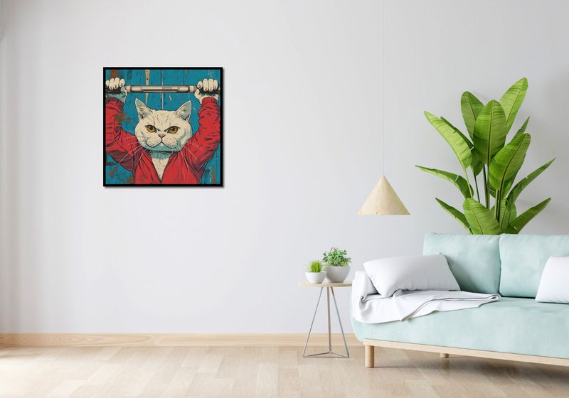 Plakat 70x70cm Mistrz Ciężarów zdjęcie 4