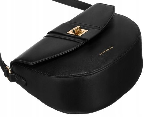 listonoszka w kształcie podkówki ze skóry ekologicznej - peterson na Arena.pl