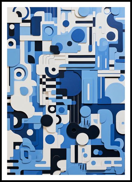 Plakat 70x100cm Niebieski Labirynt zdjęcie 3
