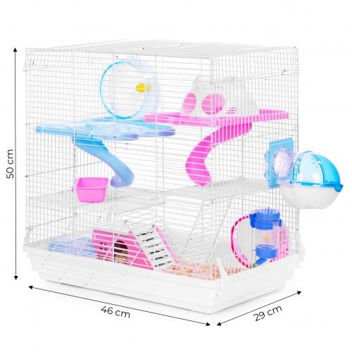 KLATKA DLA GRYZONI PETSI 4 PIĘTRA Z AKCESORIAMI I ZJEŻDŻALNIAMI na Arena.pl