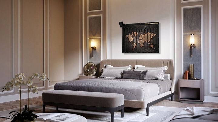 Skarbonka na 5 zł Mapa Świata | Prezent dla podróżnika | Prezent na 1830 zł zdjęcie 2