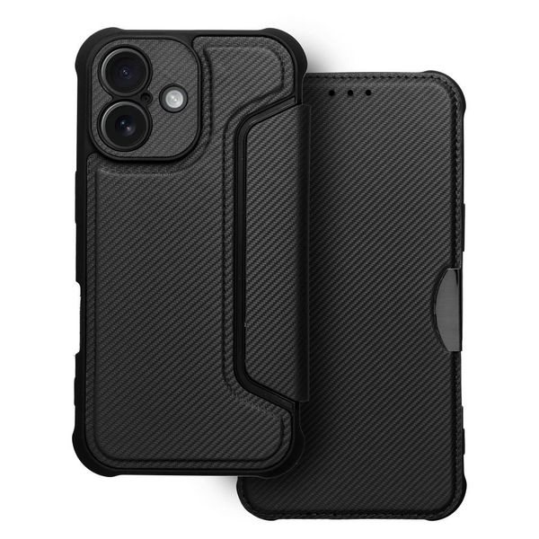 Kabura RAZOR Book do IPHONE 16 Plus czarny zdjęcie 1