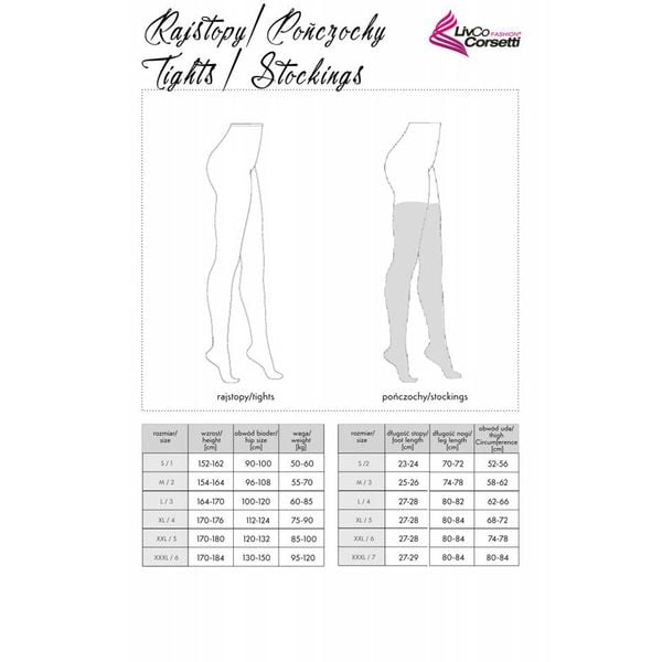 Eleganckie Czarne Pończochy Samonośne - Valentina Silver LivCo Corsetti S zdjęcie 8