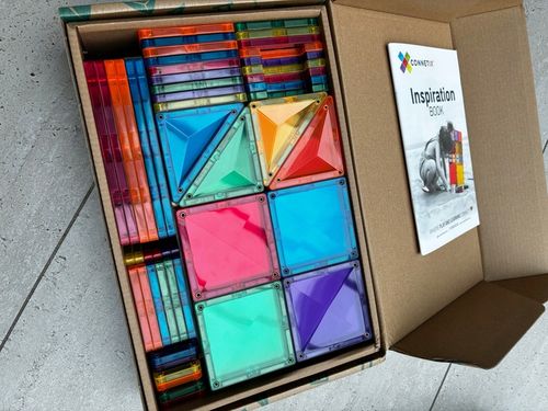 Klocki magnetyczne konstrukcyjne duże Rainbow Creative Pack 102 Connetix na Arena.pl