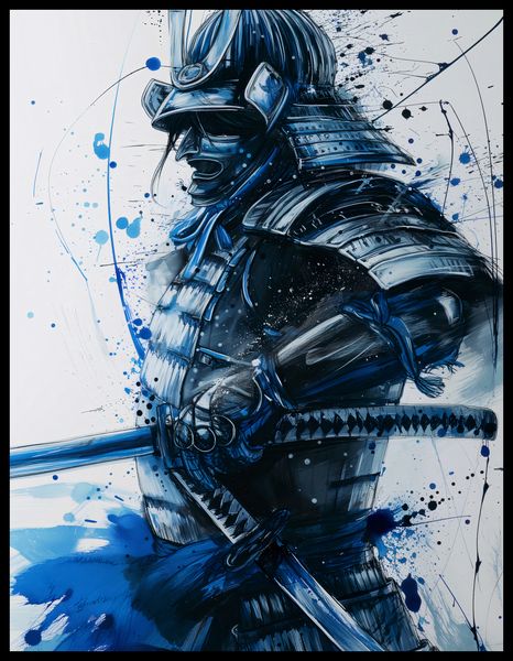 Plakat 50x65cm Samuraj w Błękicie zdjęcie 2