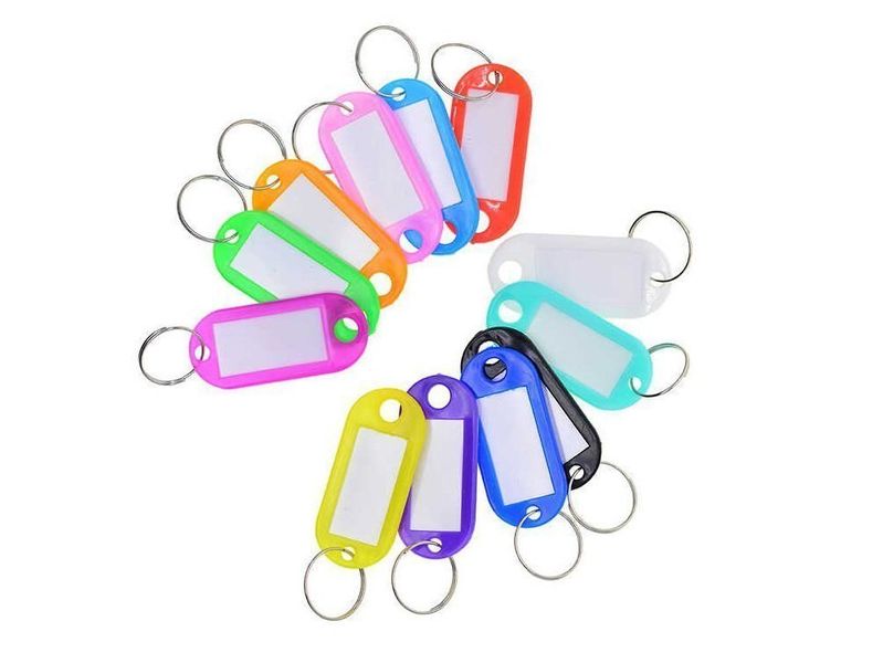 Identyfikatory breloki zawieszki do kluczy 100szt zdjęcie 2