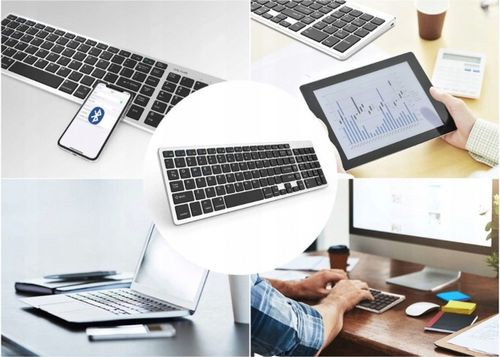 BEZPRZEWODOWA KLAWIATURA BLUETOOTH MAC WINDOWS iOS na Arena.pl