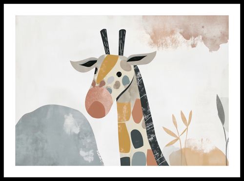 Plakat 59,4x42cm Żyrafa Bambino na Arena.pl