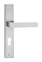 KLAMKA DRZWIOWA QUBIK 72MM WKŁADKA KOLOR NIKIEL