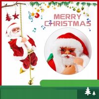 DUŻY MIKOŁAJ OZDOBA WCHODZĄCY PO DRABINIE 100cm