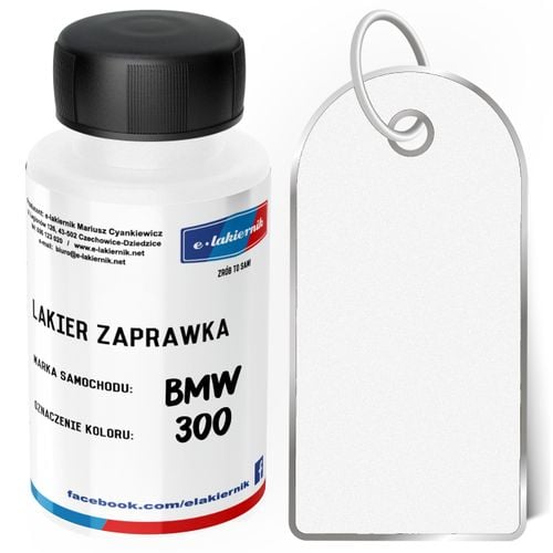 lakier zaprawka + bezbarwny samochodowy zaprawkowy bmw 300 alpinweiss iii na Arena.pl