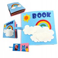 KREATYWNA FILCOWA KSIĄŻECZKA SENSORYCZNA ZABAWKA MONTESSORI TEMATYCZNA