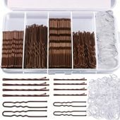ZESTAW BRĄZOWY 300 szt WSUWKI KOKÓWKI SZPILE 5 6 7 cm GUMECZKI PUDEŁKO