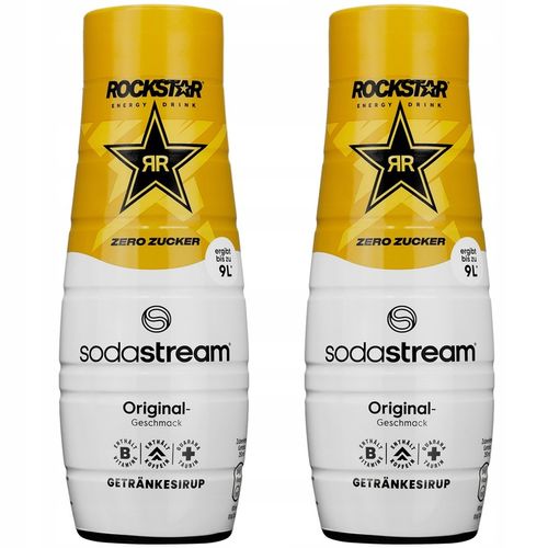 2x SYROP SODA STREAM ROCKSTAR ORIGINAL ZERO KONCENTRAT DO SATURATORA 440 ML na Arena.pl