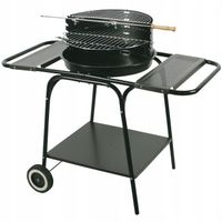 MasterGrill&Party Grill ruchomy okrągły z dwiema bocznym półkami mg906