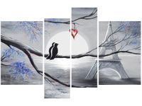 OBRAZ PTAKI ROMANTYCZNYM PARYŻU