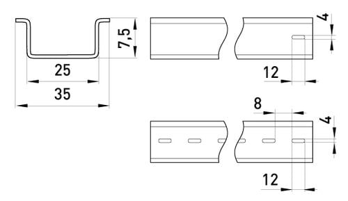 szyna din standard rail 101 1m - ex-s023001 na Arena.pl