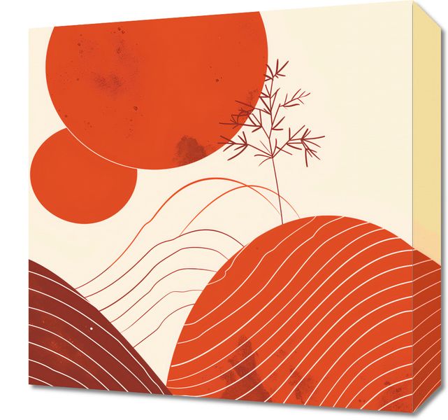 Obraz 40x40cm Ciepło Czerwieni zdjęcie 1